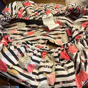 Itzy Ritzy® Ritzy Sitzy™‎ Shopping Cart and High Chair Cover in Floral Stripe